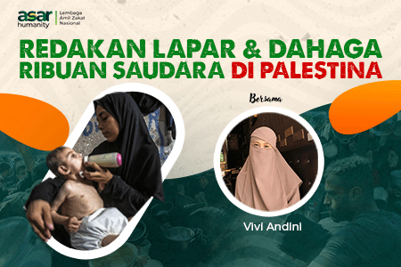 REDAKAN LAPAR & DAHAGA  RIBUAN SAUDARA DI PALESTINA